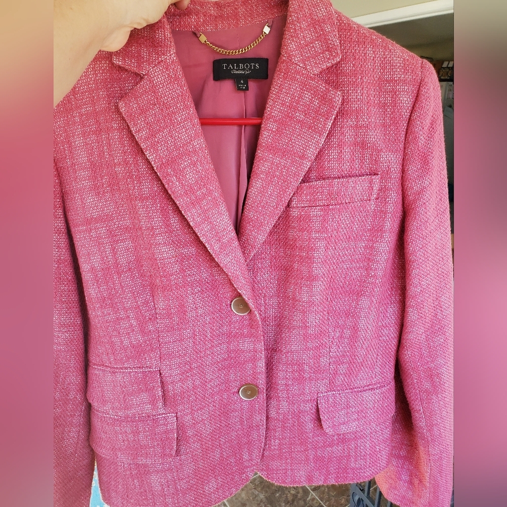 Talbots Pink Women's Blazer 4